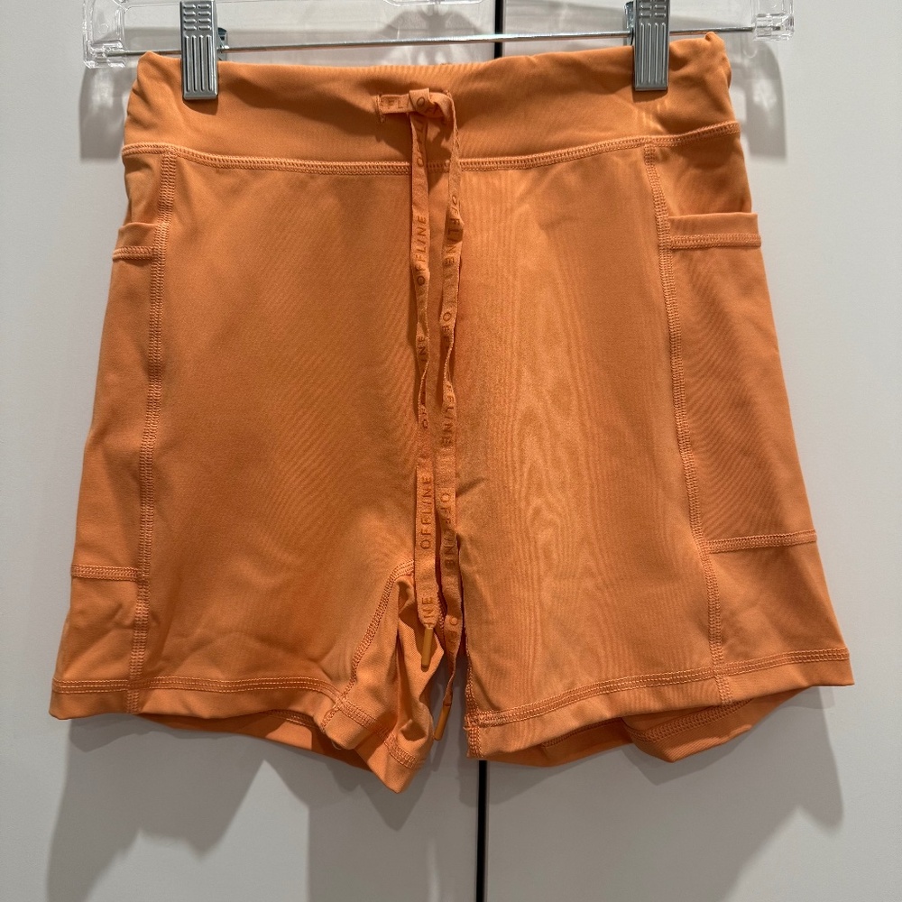 Offline by Aerie‎ Offline Shortie Shorts Court Hi Rise Womens M